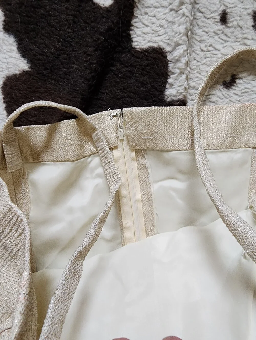 WOMEN'S 90'S/Y2K METALLIC CAMI - CHAMPAGNE